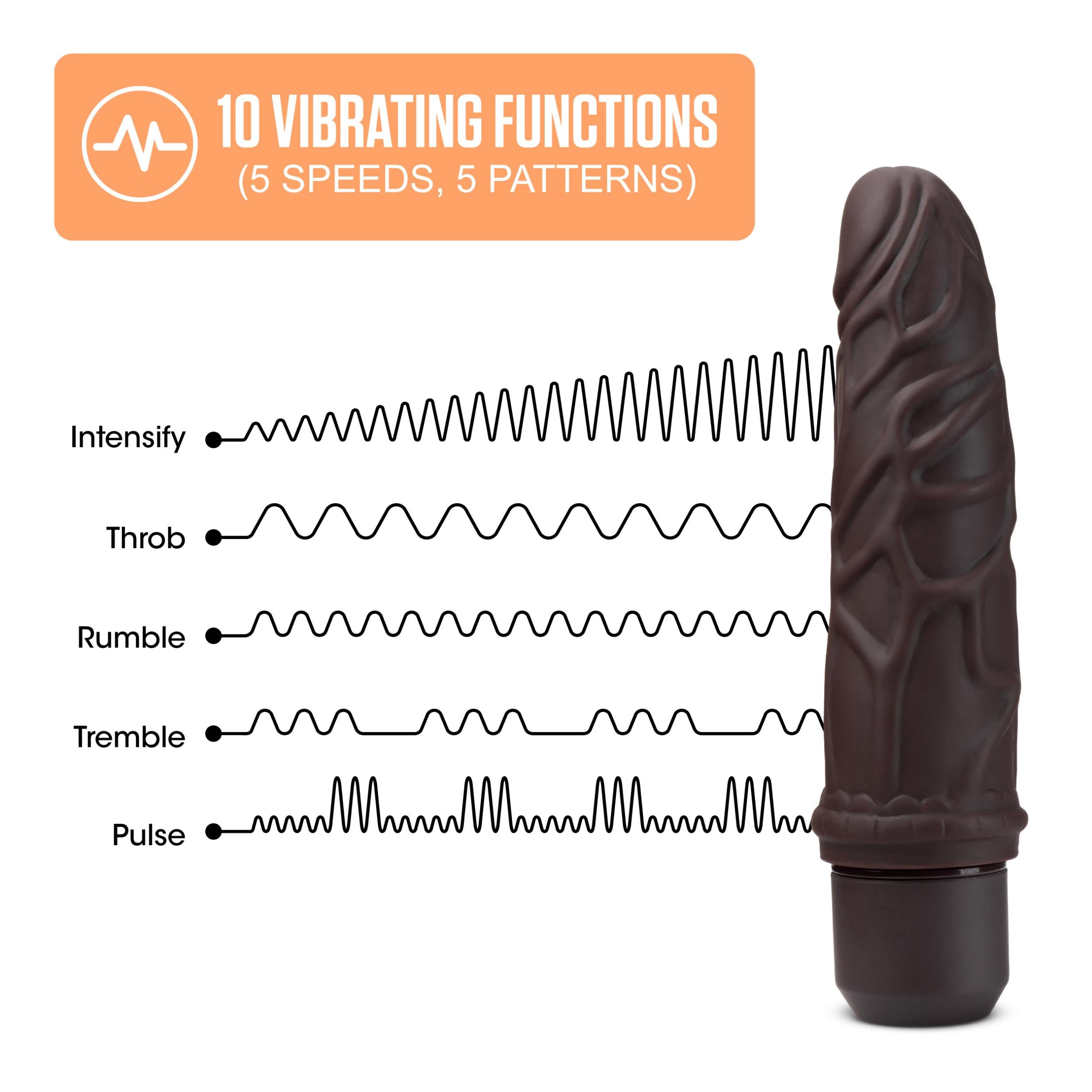 Dr. Skin Silicone Dr. Robert 7 In Vibrating Dildo