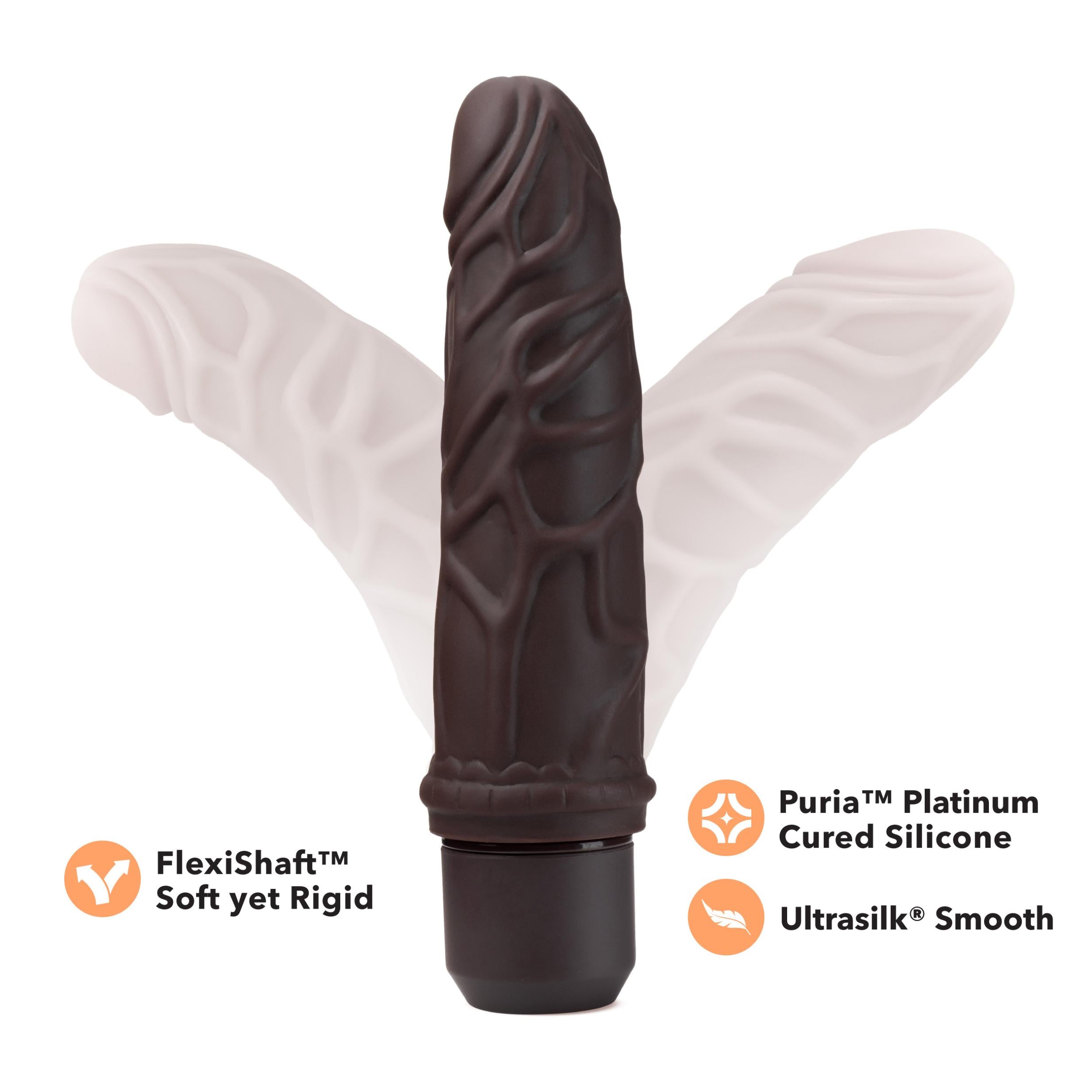 Dr. Skin Silicone Dr. Robert 7 In Vibrating Dildo