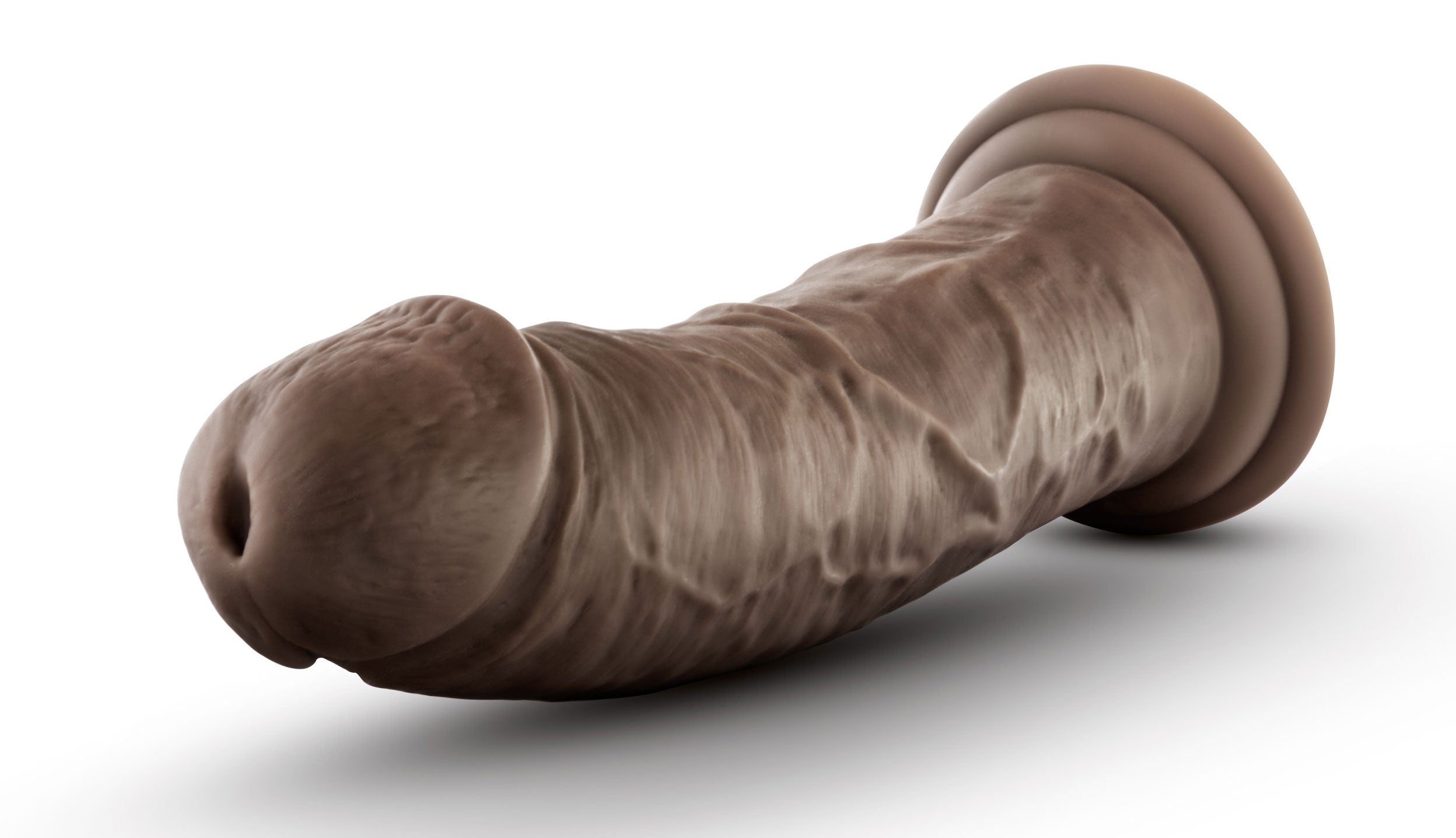 Dr. Skin Silicone - Dr. Shepherd - 8 Inch Dildo With Suction Cup Chocolate