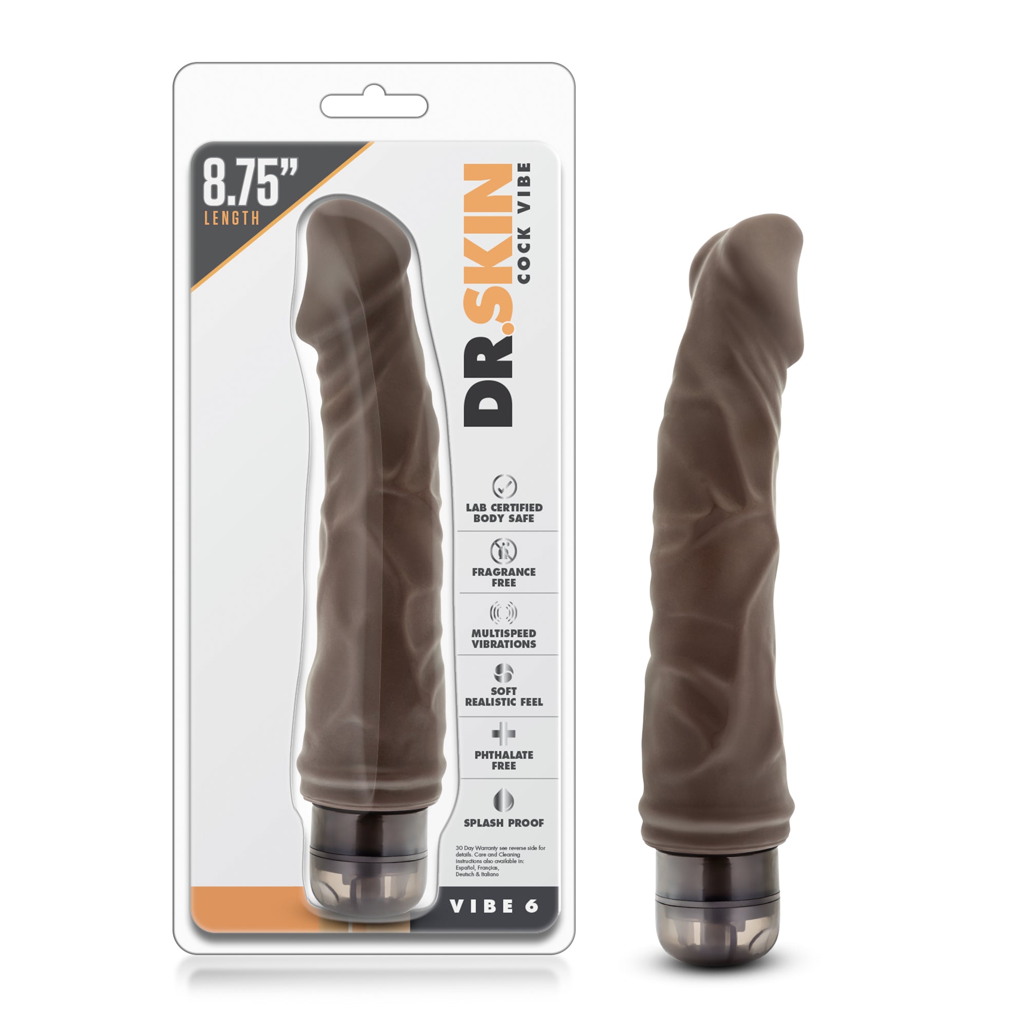 Dr Skin Vibrator 8.75 Chocolate