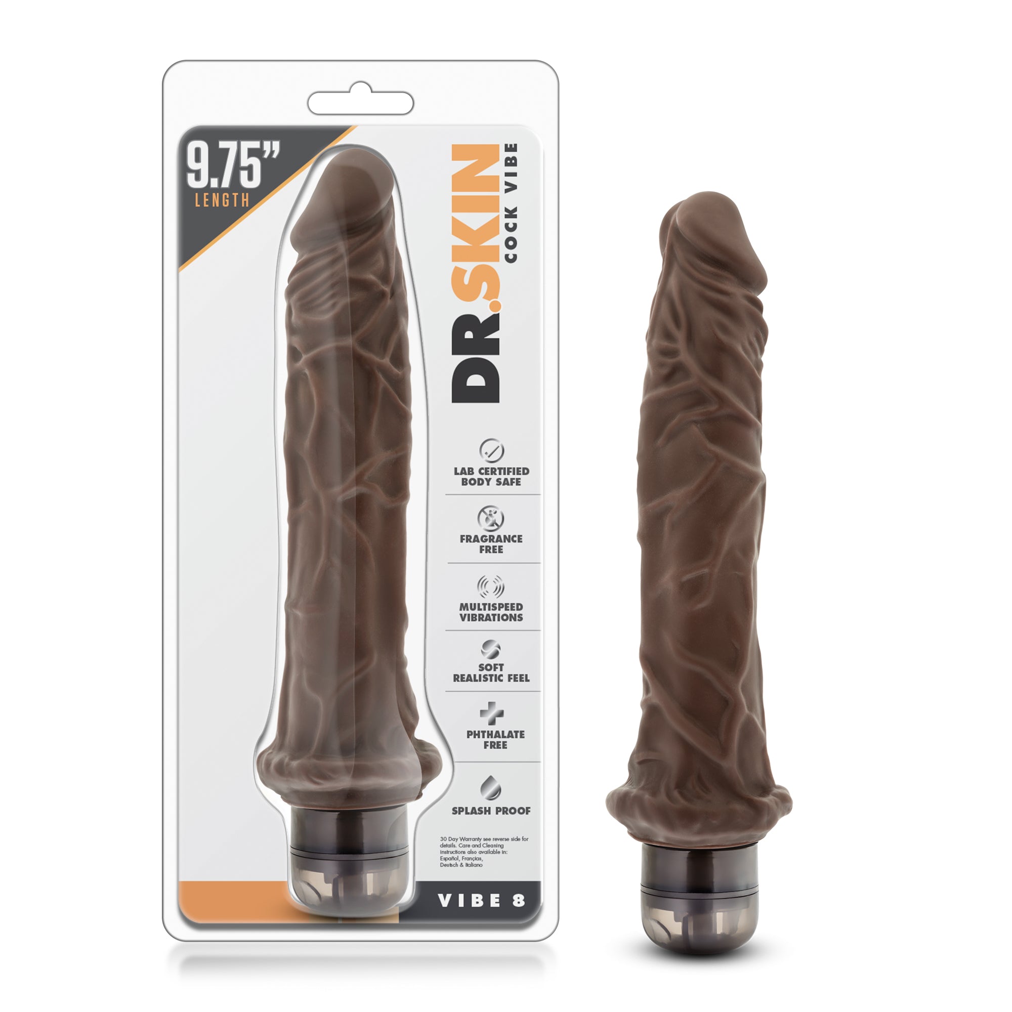 Dr Skin Vibrator 9.75 Chocolate