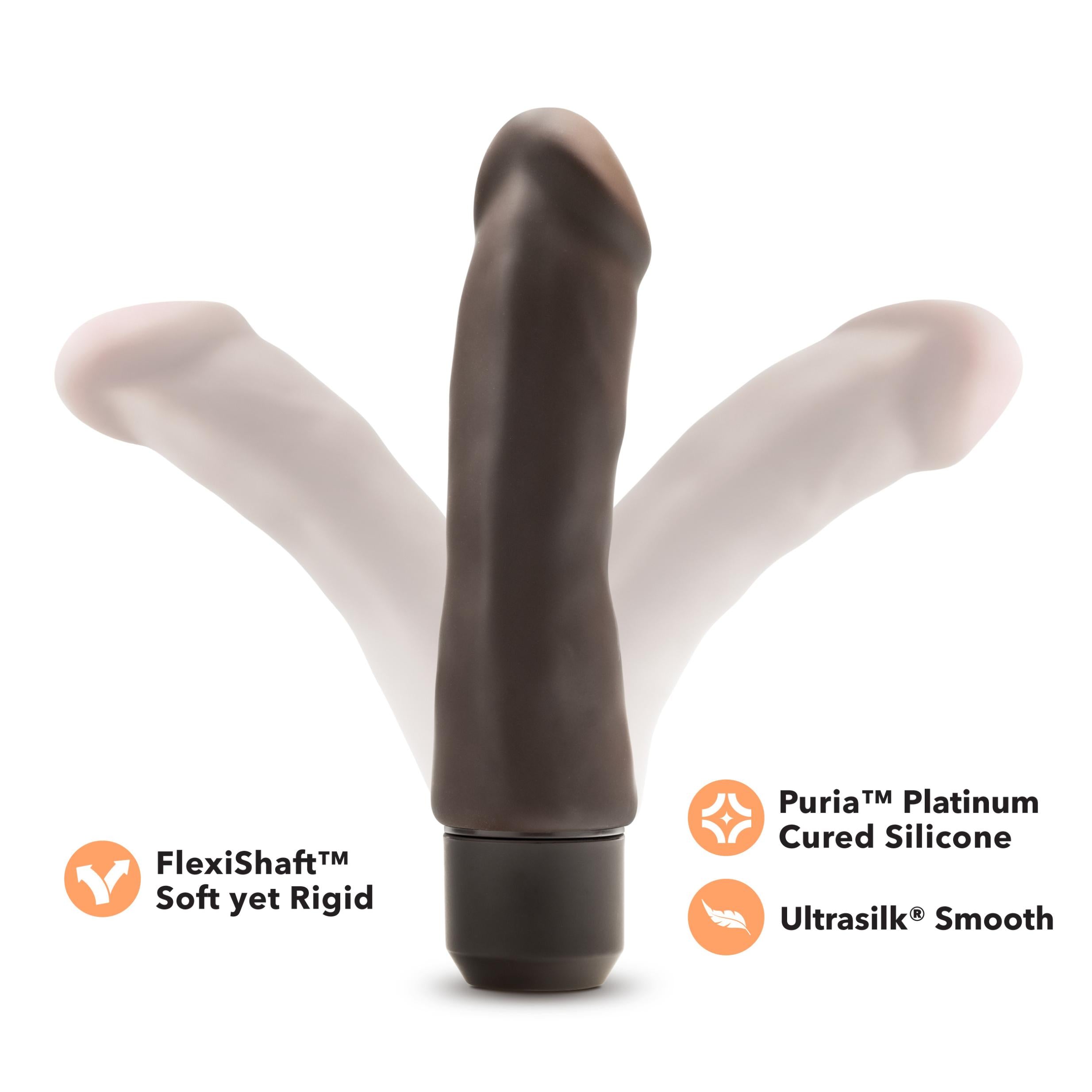 Dr. Steve's 7-inch Silicone Vibrating Dildo by Dr. Skin