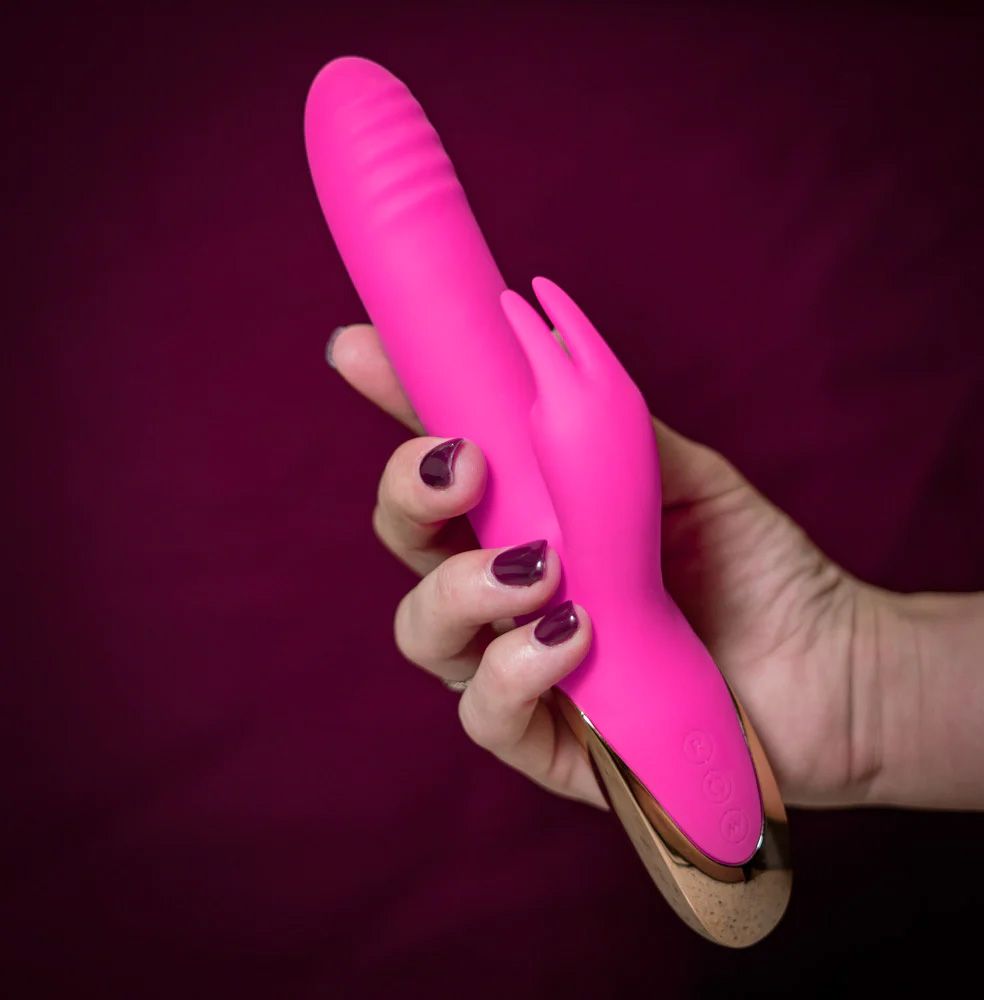 Dream Supercharged Silicone Rabbit Vibrator Rechargeable Pink