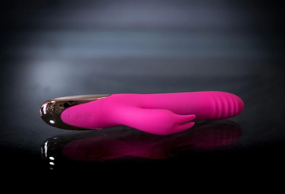 Dream Supercharged Silicone Rabbit Vibrator Rechargeable Pink