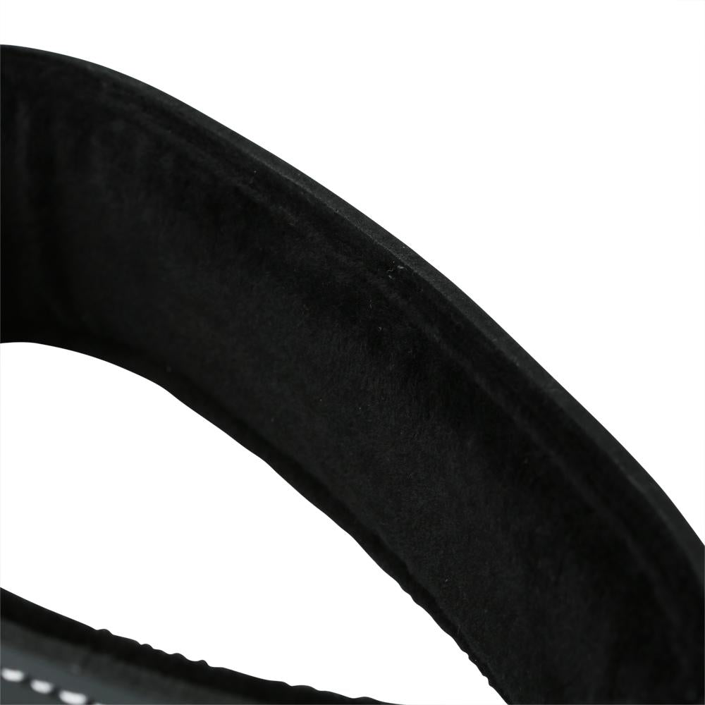 Edge Lined Leather Collar