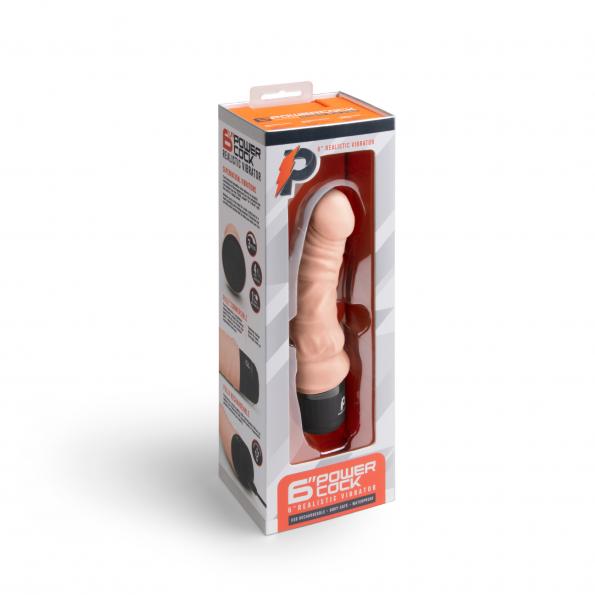 Electric Eel Powercock 6in Vibrator - Dark Brown