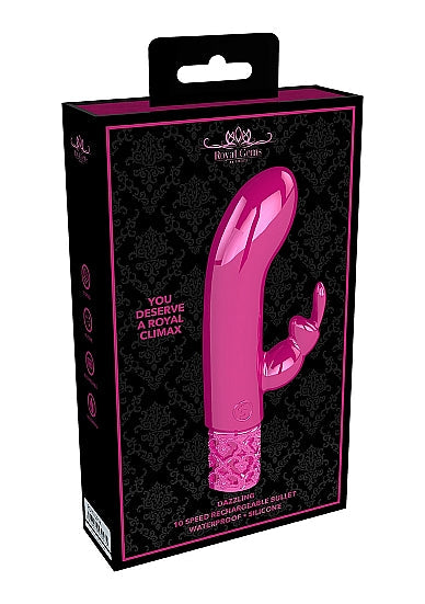 Elegant Royal Gems Dazzling Rechargeable Silicone Bullet