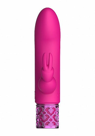 Elegant Royal Gems Dazzling Rechargeable Silicone Bullet