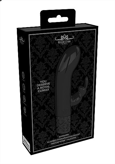 Elegant Royal Gems Dazzling Rechargeable Silicone Bullet