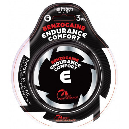 Endurance Comfort - Benzocaine Condoms - 3 Pk