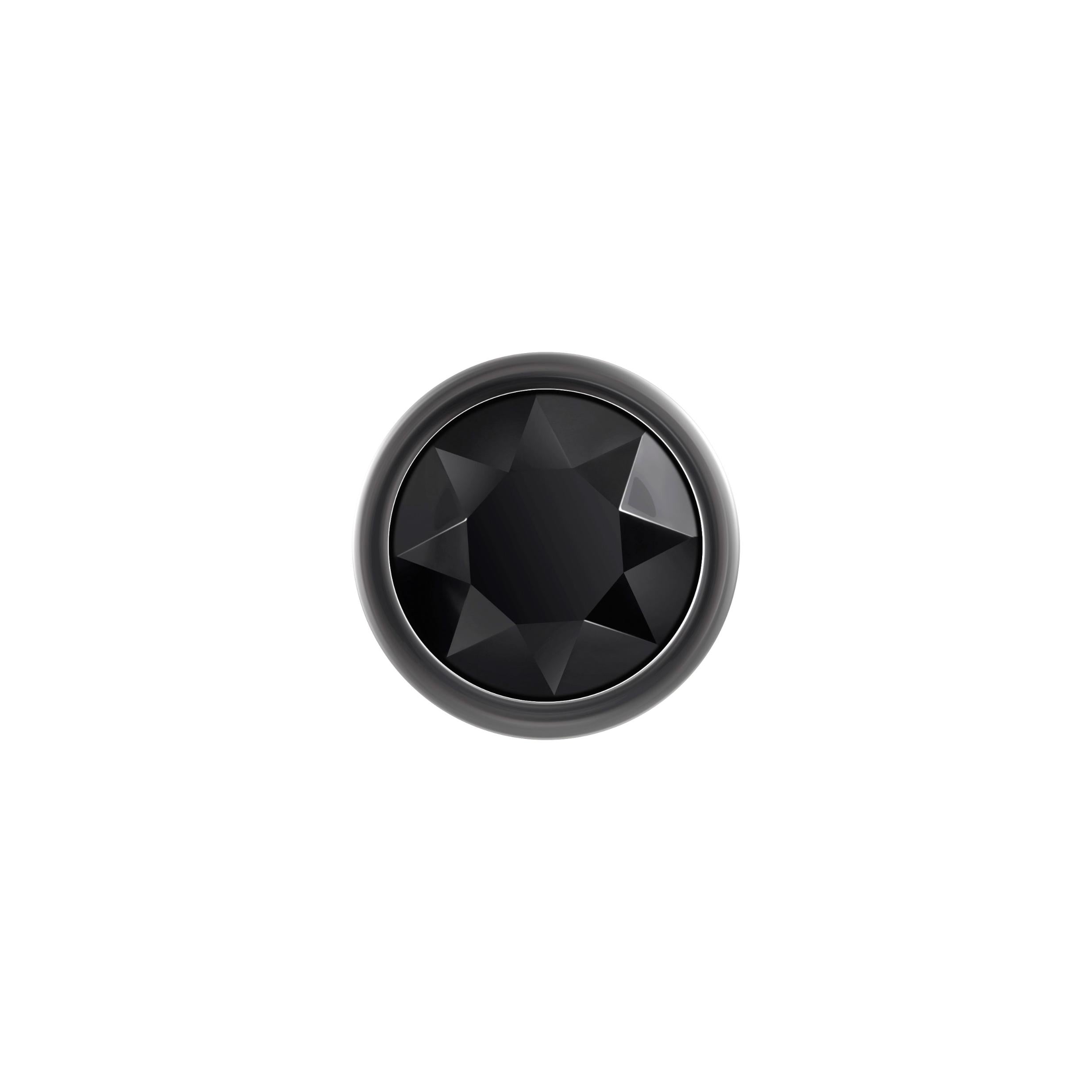 Evolved Gem Black Anal Plug Small