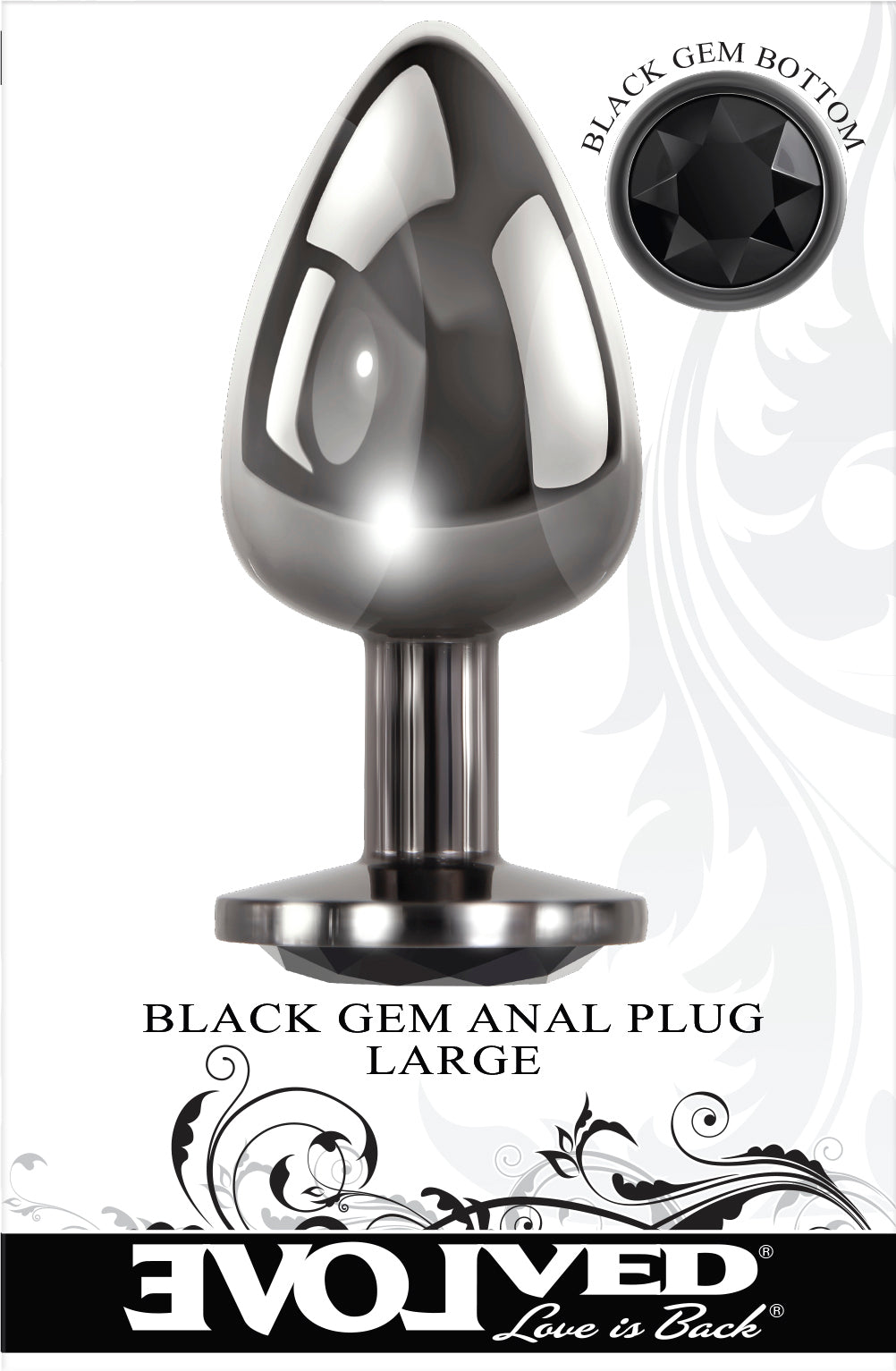 Evolved Gem Black Anal Plug Small