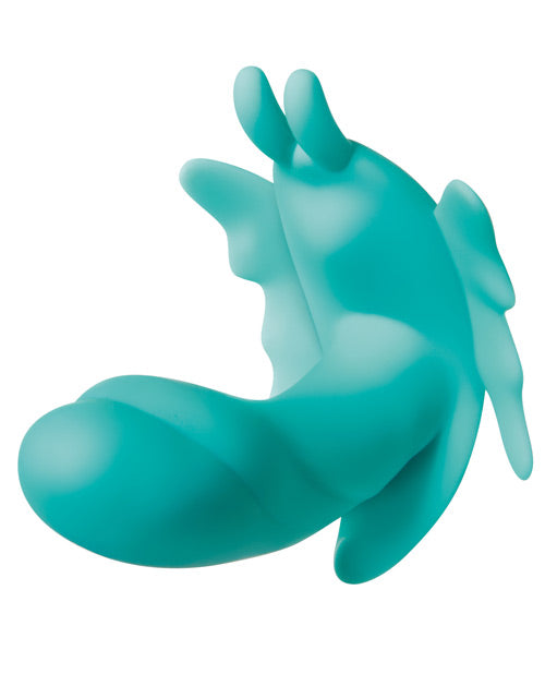 Evolved The Butterfly Effect Rechargeable Dual Stimulation Vibrator - Teal