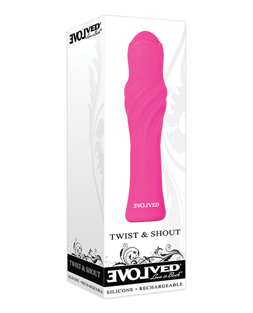 Evolved Twist & Shout Tulip Shape Rechargeable Bullet - Pink