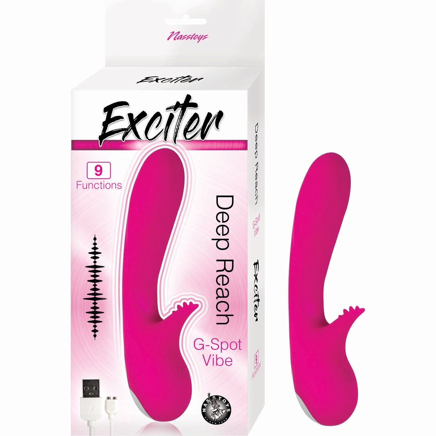 Exciter Deep Reach G-Spot Vibrator - Pink