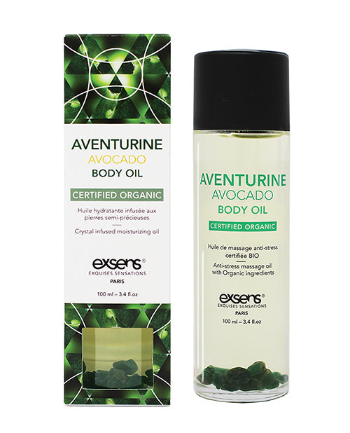 Exsens Organic Body Oil W/stones - 100 Ml Adventure Avocado