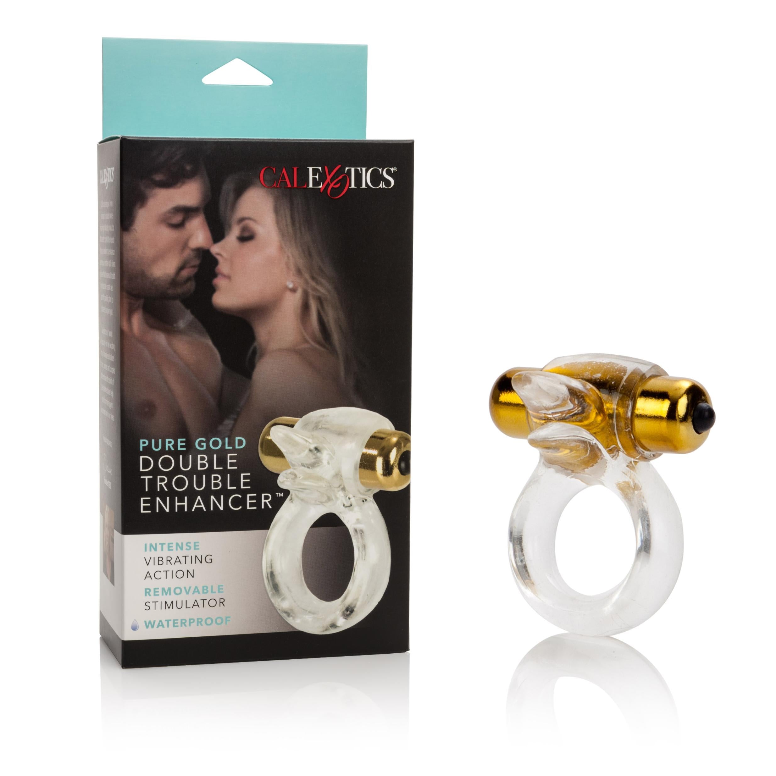 Extreme Pure Gold Double Trouble Ring for Couples