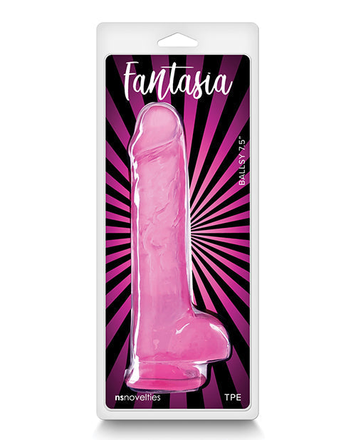 Fantasia Ballsy 7.5" Fantasy Dildo Pink