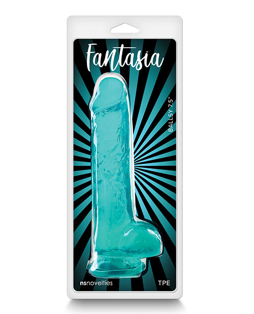 Fantasia Ballsy 7.5" Fantasy Dildo Teal