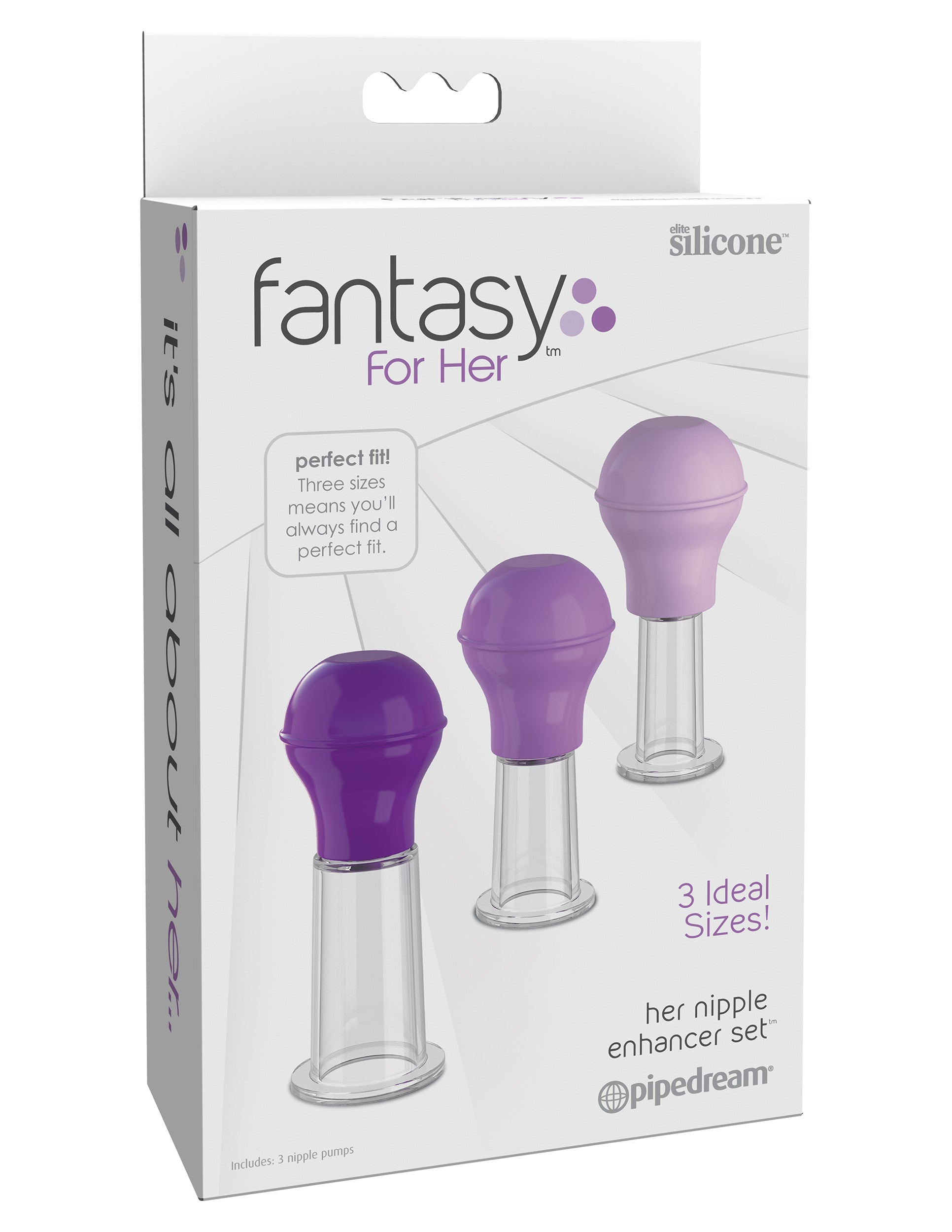 Fantasy For Her Nipple Enhancer Set - Purple