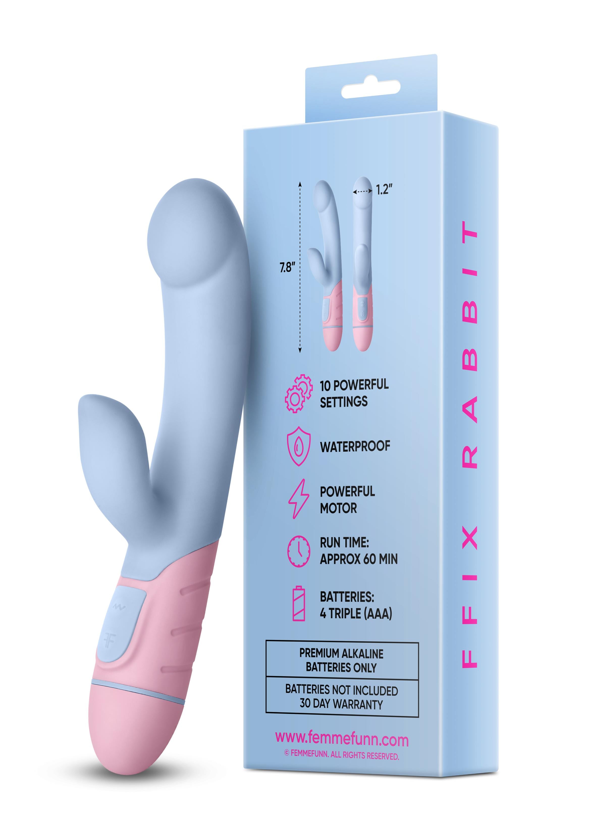 Femme Funn Rabbit - Light Pink Vibrator