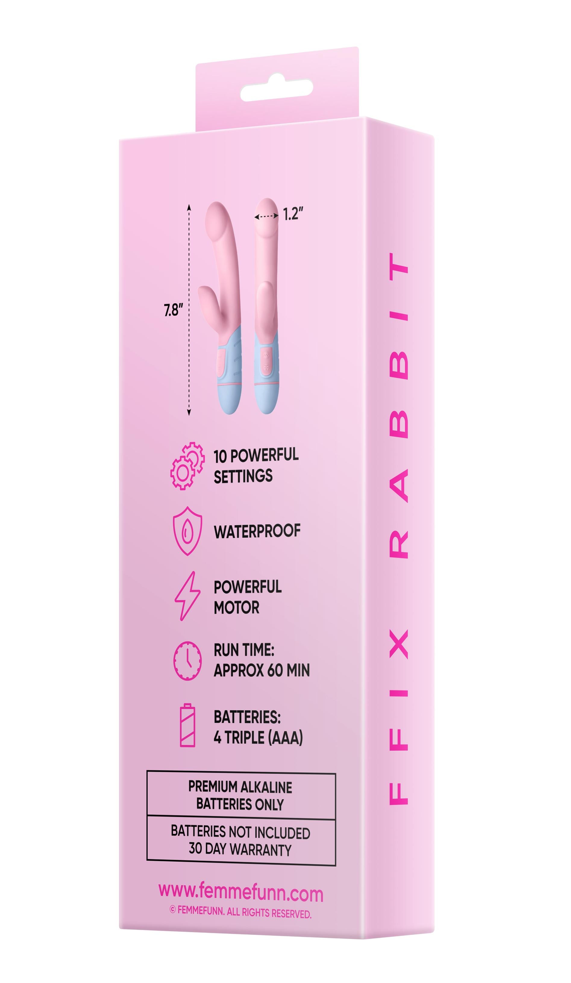 Femme Funn Rabbit - Light Pink Vibrator