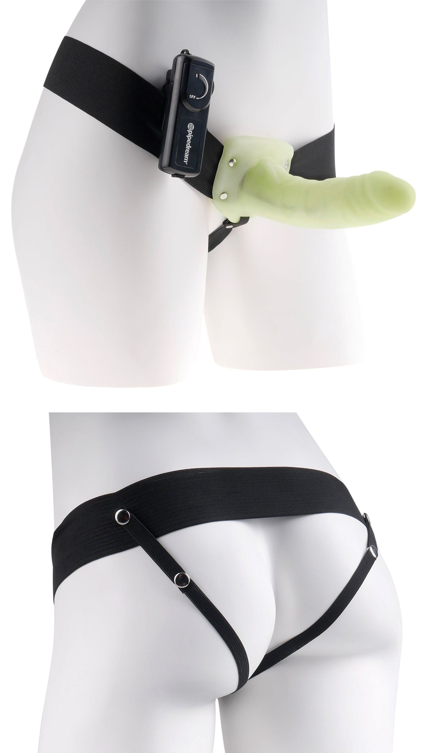 Fetish Fantasy Hollow Strap On For Him Or Her Vib. Glo