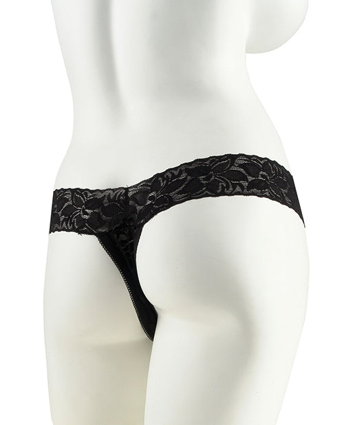 Fetish Fantasy Series Hanky Spank Me Plus Size Vibrating Panties - Black