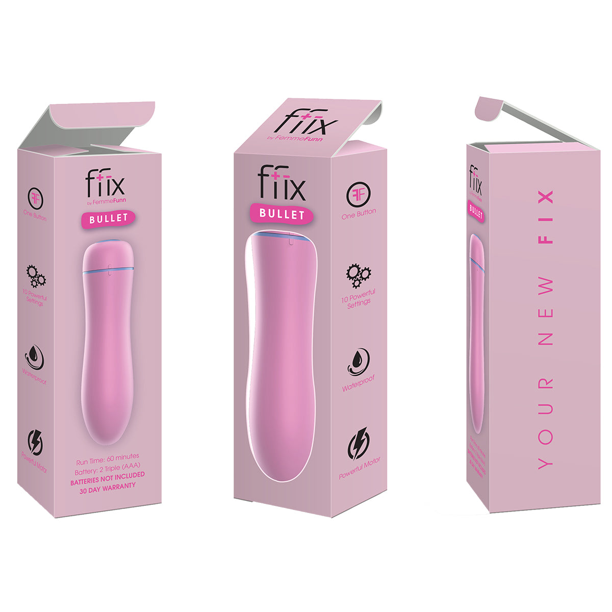Ffix Bullet: The Ultimate Quick and Easy Pleasure Experience Light Pink