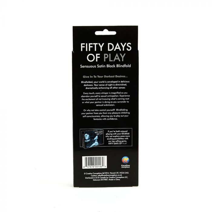 Fifty Days Of Play Blindfold Black