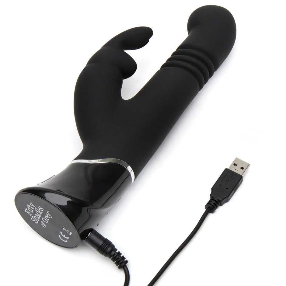 Fifty Shades Of Grey Greedy Girl Rechargeable Thrusting G-Spot Rabbit Vibrator