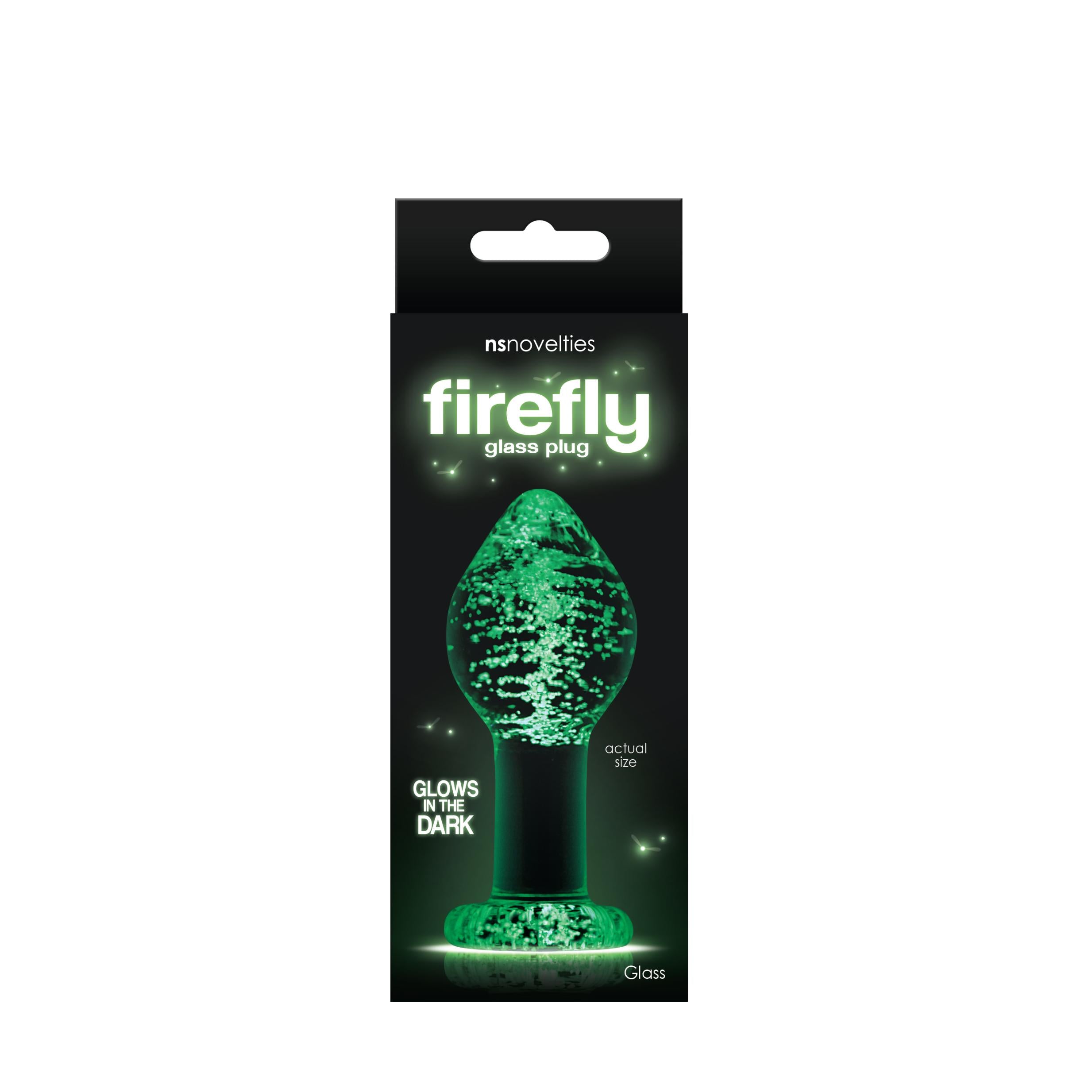 Firefly Glass Plug Large Clear Large