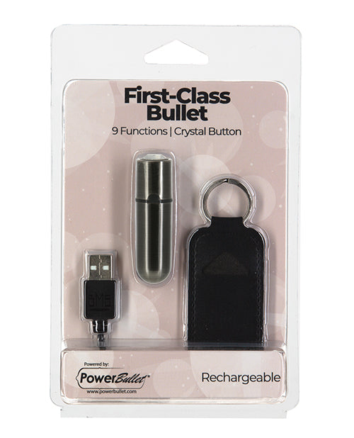 First Class 2.5-inch With 9 Functions Gun Metal Bullet