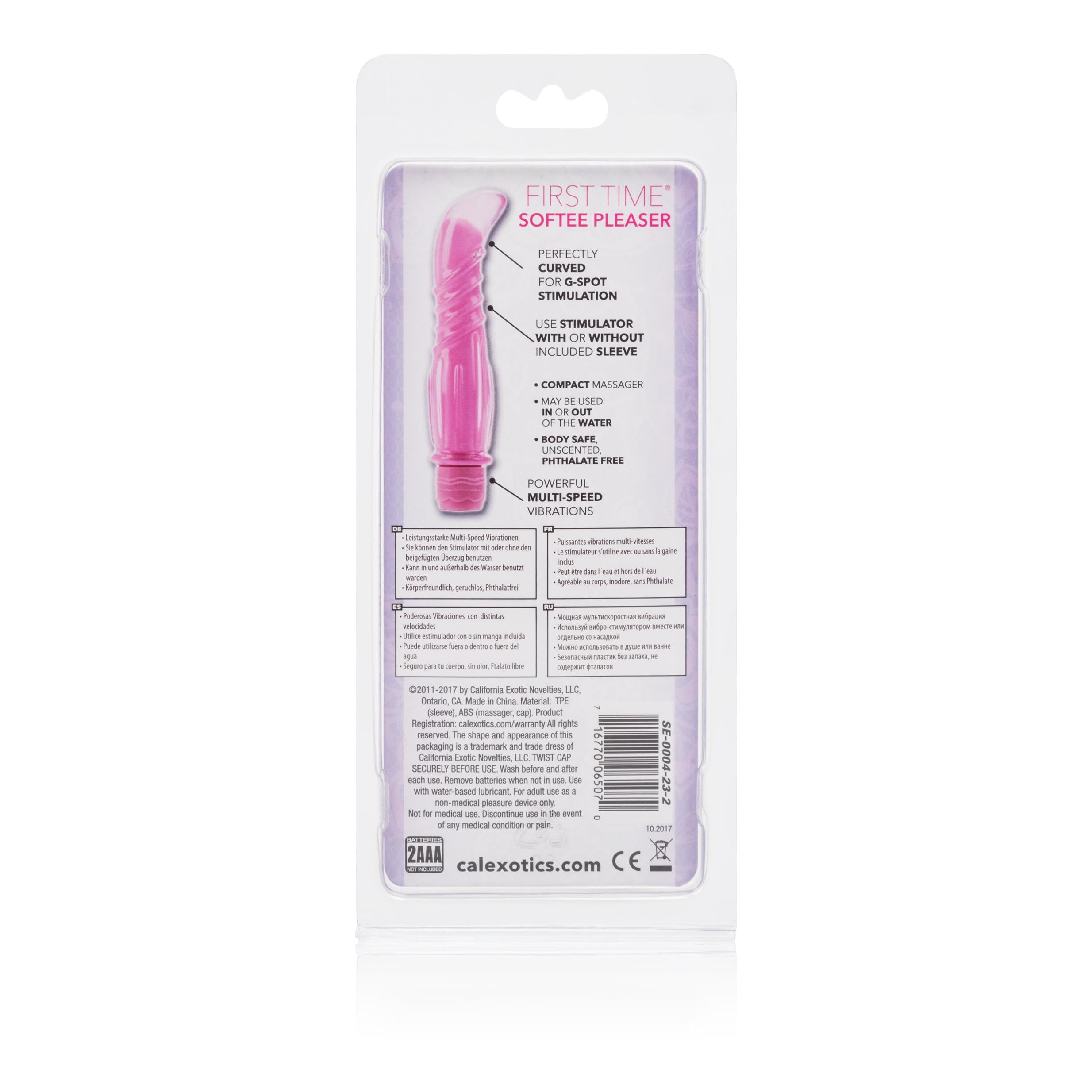 First Time Softee Pleaser G-Spot Vibe Pink