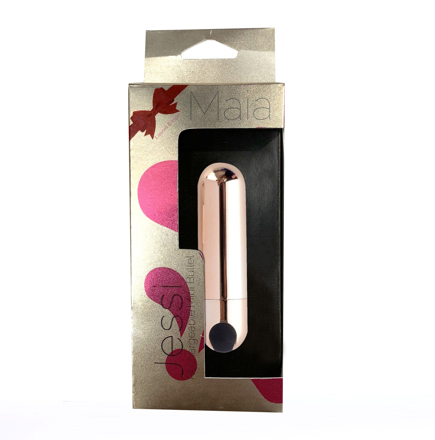 Flashing Jessi Rechargeable Mini Bullet Rose Gold