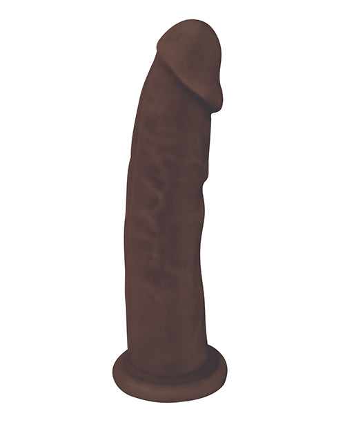 Fleshstixxx 6in Silicone Dildo No Balls Chocolate