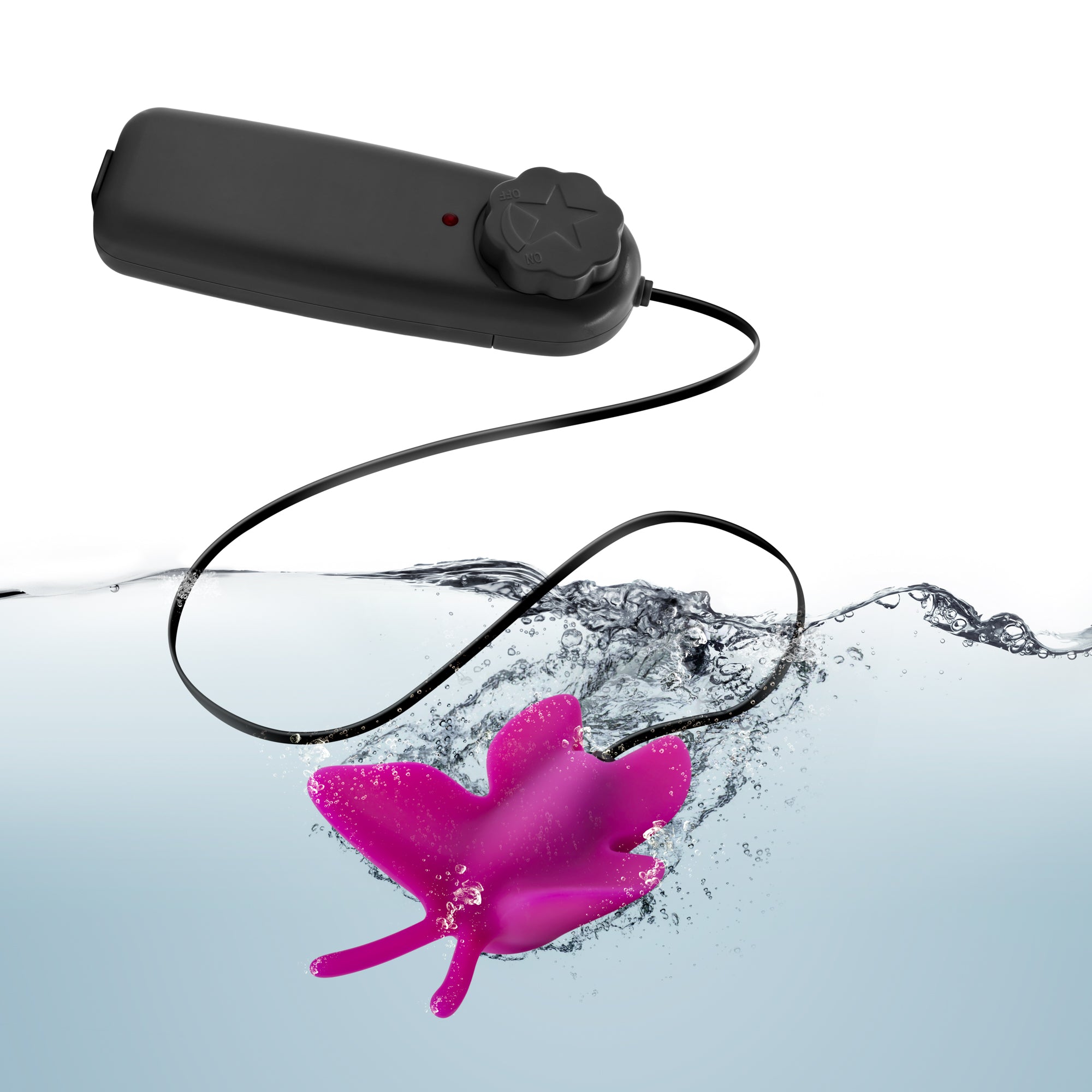 Fluttering Sensations Butterfly Bullet Vibrator  - Fuschia