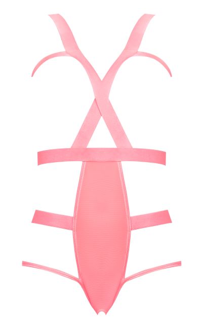 Forever Mesh Cupless Strap Teddy Coral / 2XL