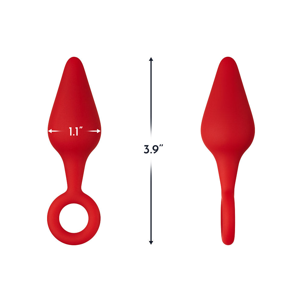 Forto F-10 Silicone Plug W/pull Ring Red / Small