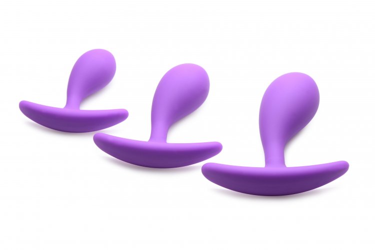 Frisky Booty Poppers Curved Silicone Anal Trainer 3pc Set