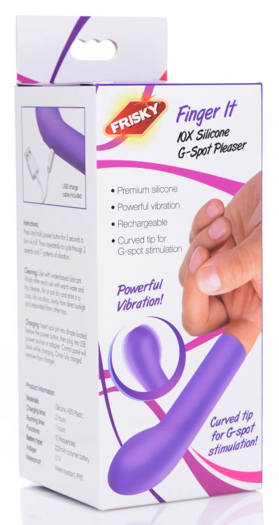 Frisky Finger It 10x Silicone G-Spot Vibrator Pleaser