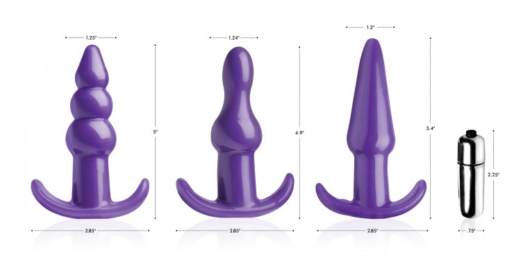 Frisky Thrill Trio Anal Plug Set