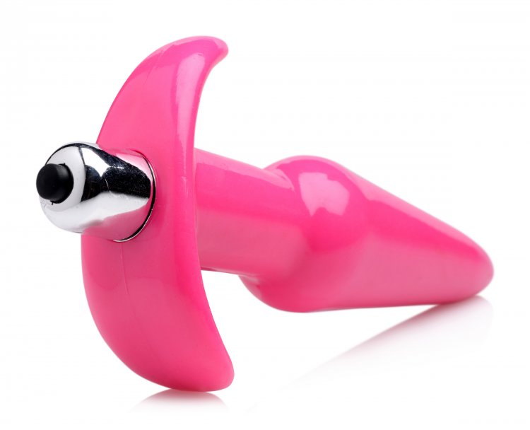 Frisky Thrilling Pink Smooth Vibrating Anal Plug