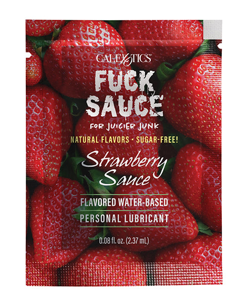 Fuck Sauce Flavored Water-Based Personal Lubricant Strawberry / .08oz