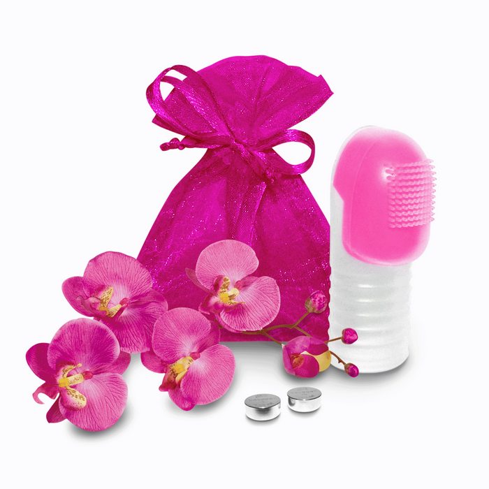 Fuzu Vibrating Finger Massager Neon Pink