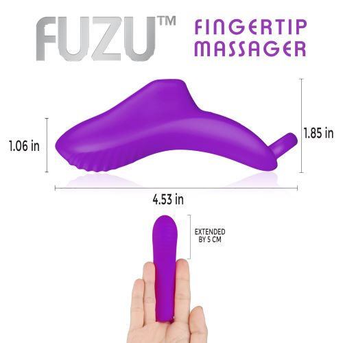 Fuzu Vibrating Rechargeable Fingertip Massager Purple