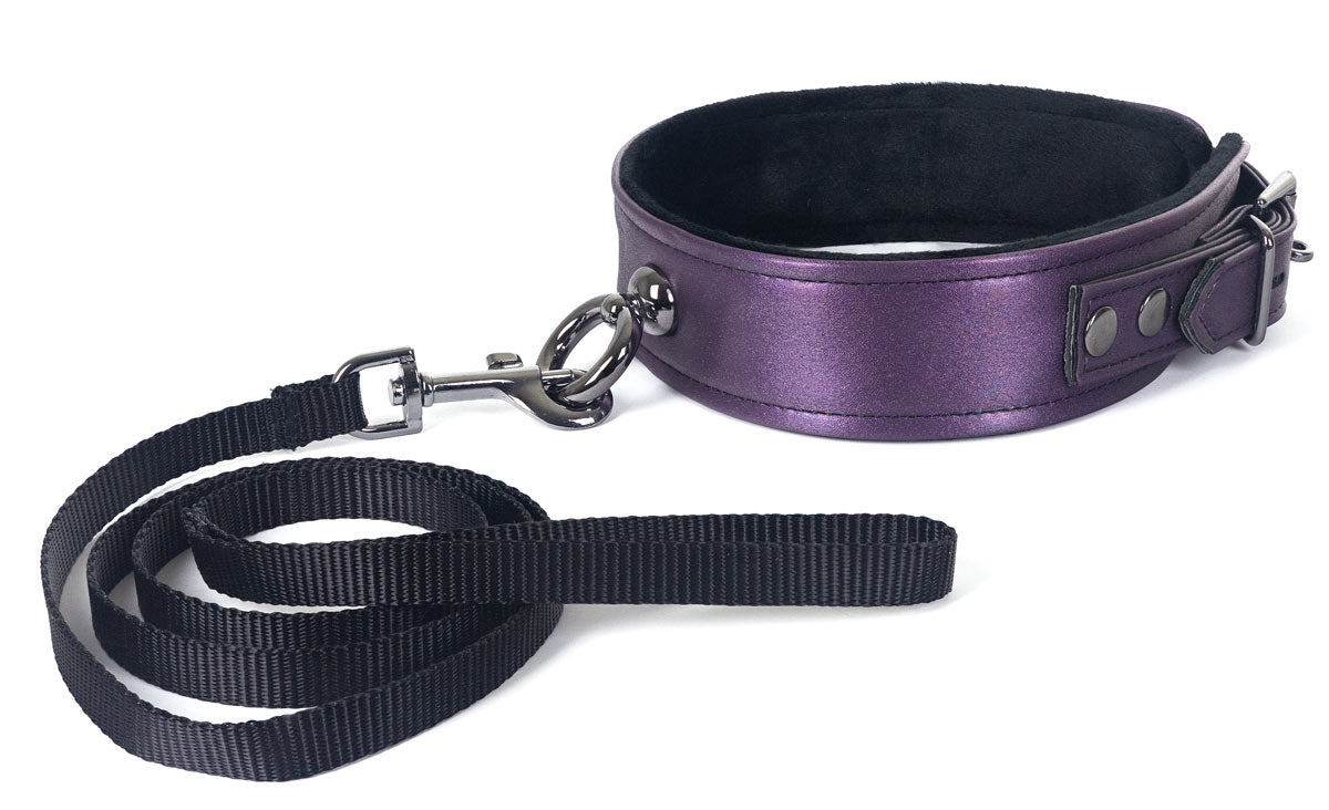 Galaxy Legend Collar & Leash Purple