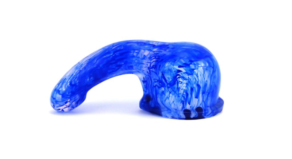 Gee Whiz Marble Vibrator Sleeve - Vixen Creations Blue