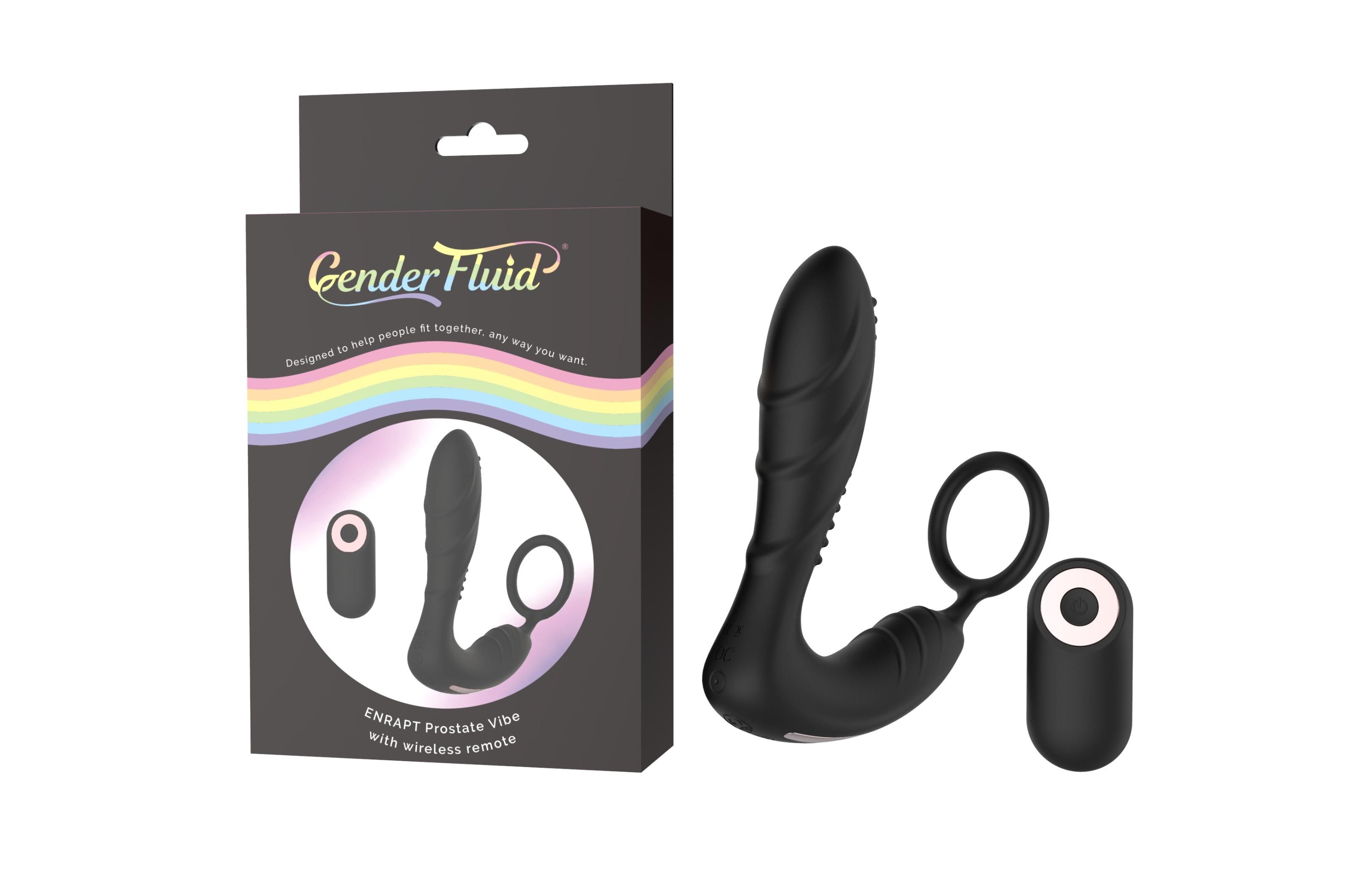 Gender Fluid Enrapt Prostate Vibrator - Black