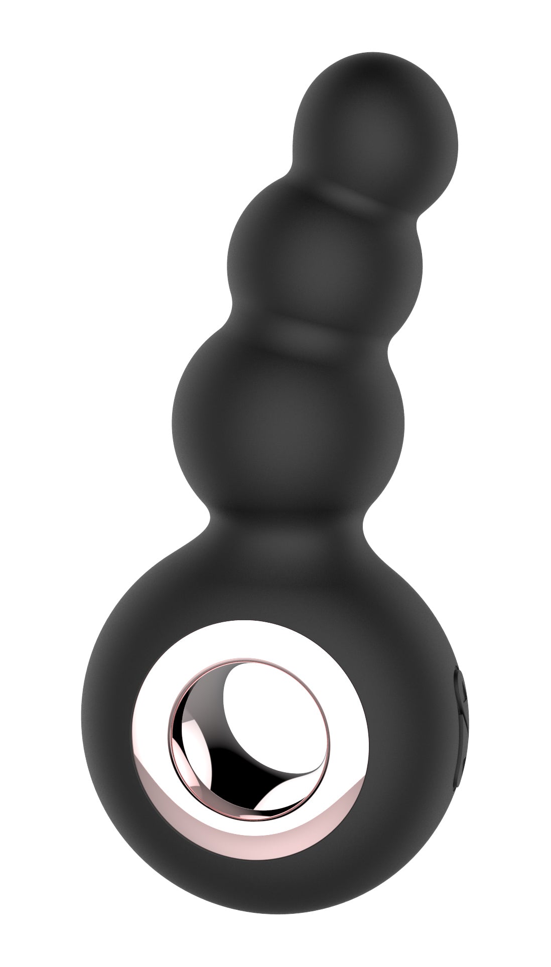 Gender Fluid Quiver Anal Ring Bead Vibrator - Black